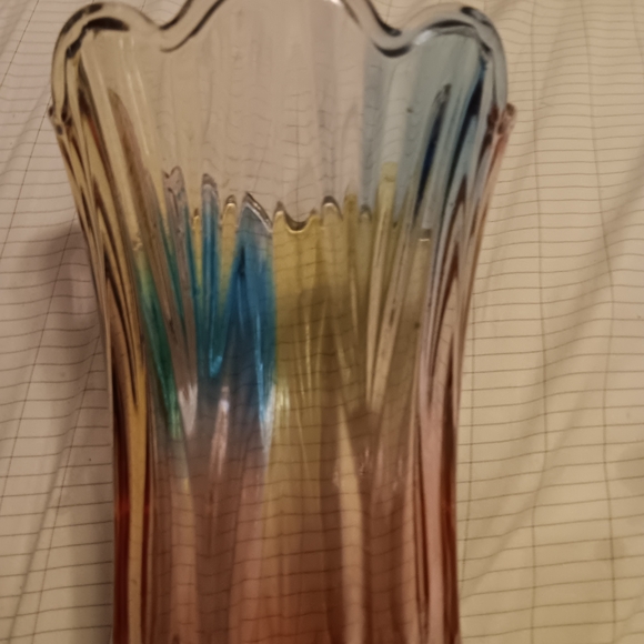 Multicolor Glass Vase - Picture 3 of 12